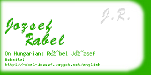 jozsef rabel business card